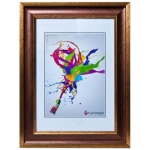 22100-Фоторамка JW16-200 бордовый 30*45 -1