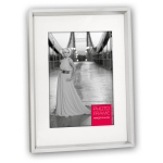 40340-Фоторамка ALPS5 ALUMINIUM 30*40 с паспарту 20*30-1
