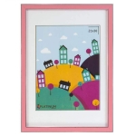 42548-Фоторамка Акварель розовый 21*30 с ножкой-1