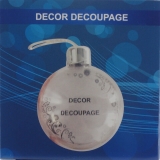 41687-Фоторамка DECOR-DECOUPAGE-шар 8,5см-1