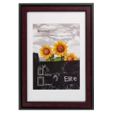 23709-Фоторамка W2369-Коричневый 20х30, фоторамка с паспарту 15х21 см-1