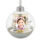 43804-Фоторамка LS443 рождественская OLEV 3,5*4,5 диам. 10см-1