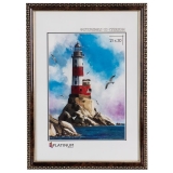 24053-Фоторамка Interior Office 982 21*30 коричневый с ножкой-1