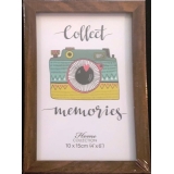 44408-Фоторамка PLA-BR PLAIN-10x15-PLAIN BROWN-1