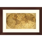 13632-Декор в раме FP0883 World Map 40x60см с петл. для навески-1