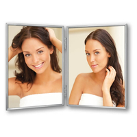 18208-Фоторамка 120DS01-5R SILVER DOPPIA 2X13*18-1