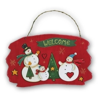 18525-KH44 рождественский декор WELCOME 33*20-1