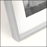 40340-Фоторамка ALPS5 ALUMINIUM 30*40 с паспарту 20*30-2