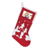 43805-Фоторамка TT23 рождественская CHRISTMAS SOCKS 10*15 h46см-1