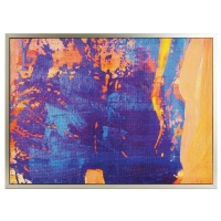 12170-Декор на холсте FP0619 Abstract Framed Jeans 70x50cm-1