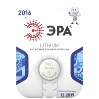 23967-Батарейка ЭРА CR2016-1BL-1