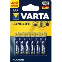 24103-Батарейка VARTA Longlife LR03-6BL AAA-1