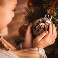 44670-Фоторамка SF120C рождественская PHOTO SNOW FLAKE BIG CARAMEL GLITTER 10x10-4