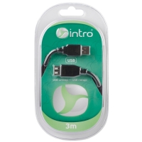 22478-Кабели CTM USB 3004101 INTRO USB 2.0, штекер-гнездо,длина-3м-1
