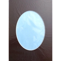 1416-Паспарту Dark brown 21*29.7 см фото 15*20 см oval-1