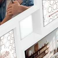 46001-Фоторамка VL146W BARI WHITE 4X10X15 (27x27)-2