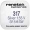 22262-Батарейка Renata R317 SR516 SR62-1